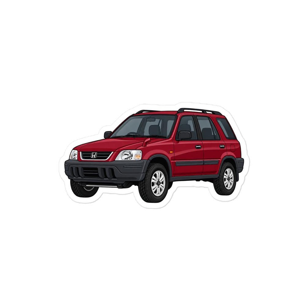 Honda CRV RD1 Sticker (Red)