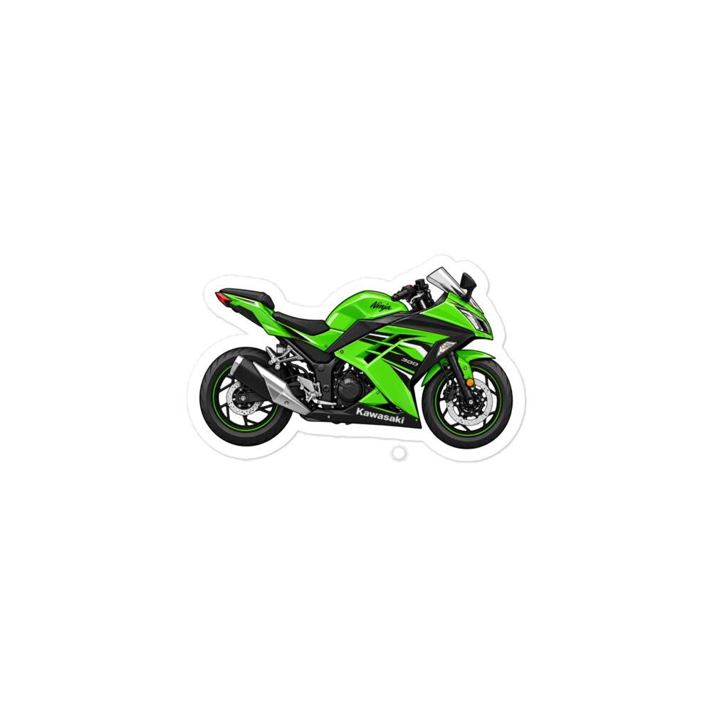 Kawasaki Ninja 300 Green Motorcycle Sticker