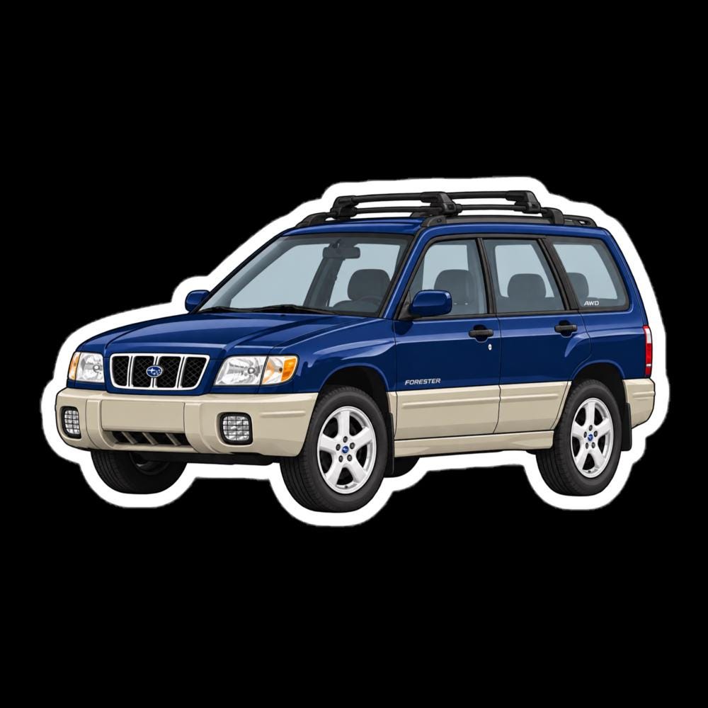Subaru Forester SF5 (Blue) Sticker