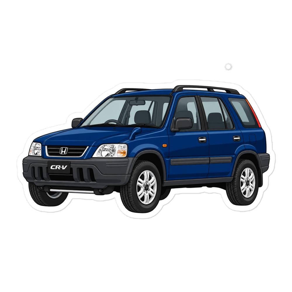HONDA CRV RD1 sticker (BLUE)