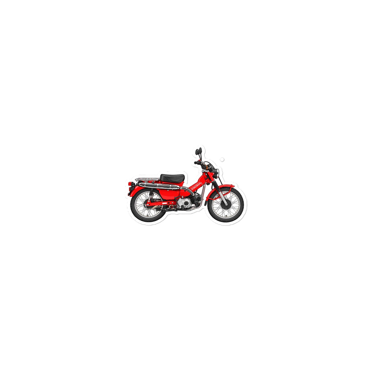 Honda CT110 Motorcycle Sticker (Red)