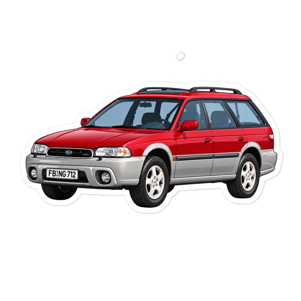 Subaru Outback 97 Sticker (red)
