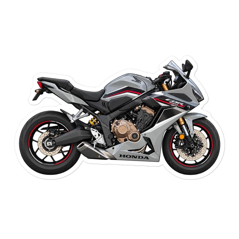 Honda CBR650R Motorcycle Grey Sticker