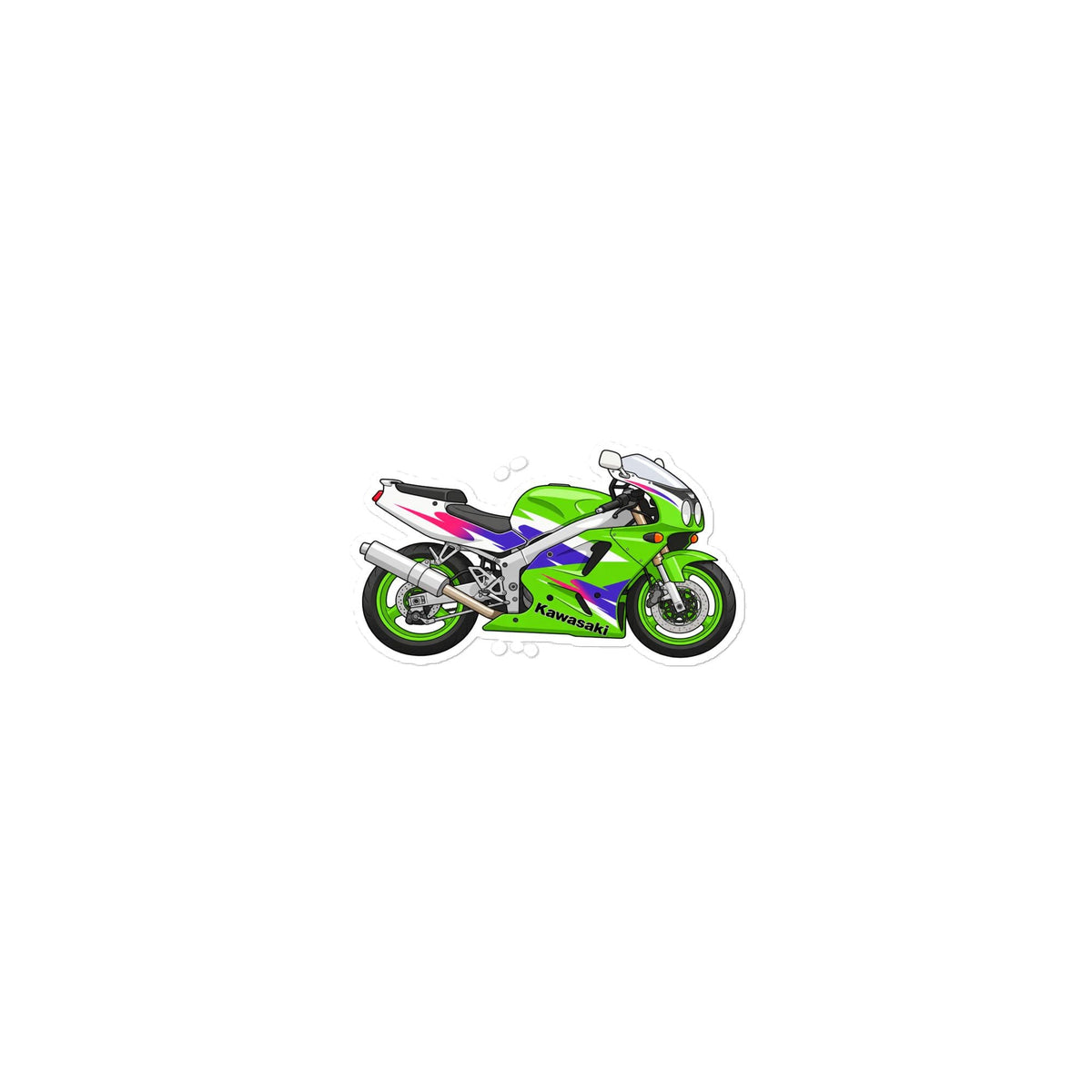 Kawasaki ZXR750 Cartoon Sticker