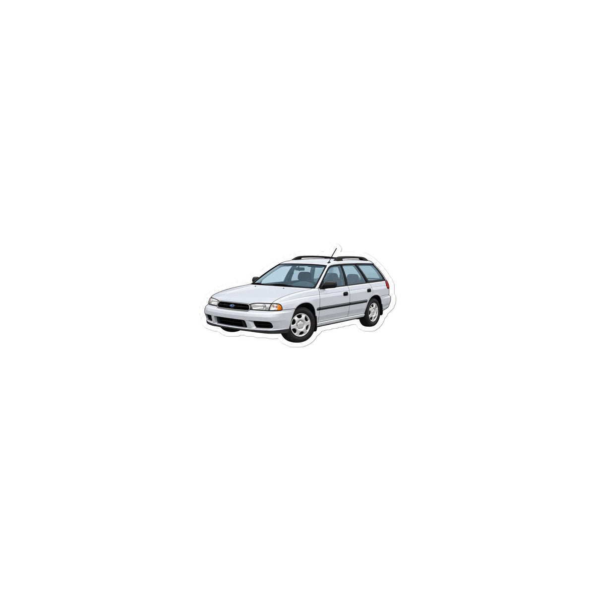 Subaru Legacy 97 Silver (front) Sticker