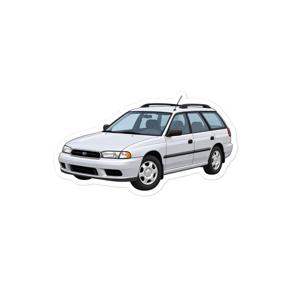 Subaru Legacy 97 Silver (front) Sticker