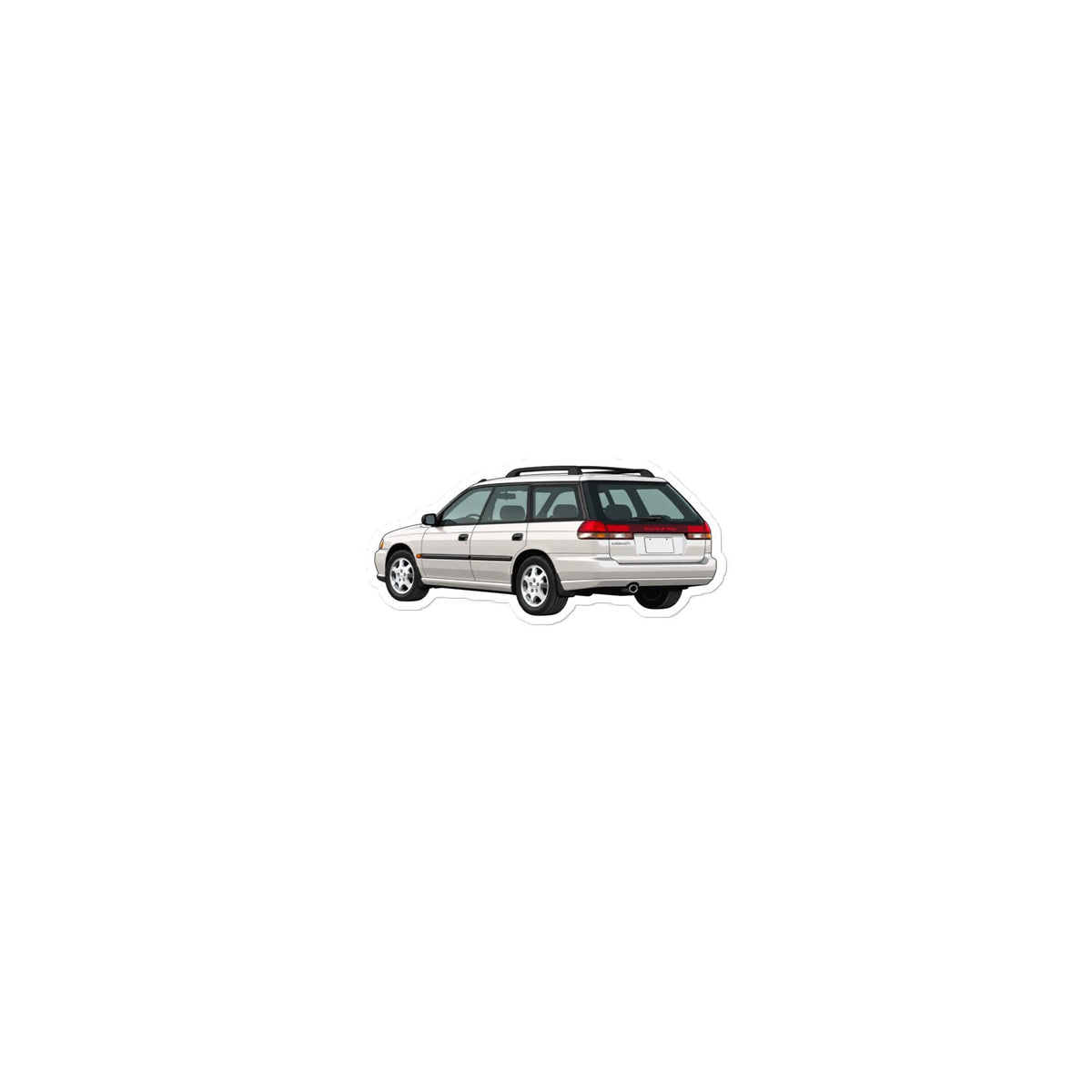 Subaru Legacy 97 Rear Sticker (Silver)