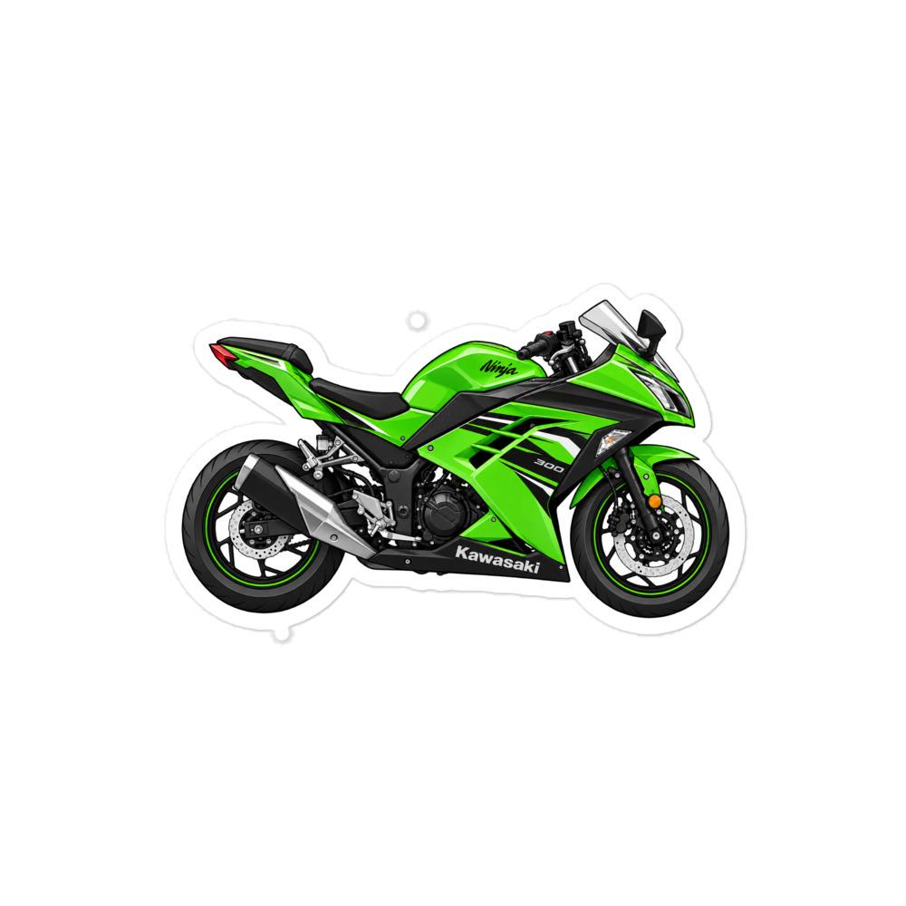 Kawasaki Ninja 300 Green Motorcycle Sticker