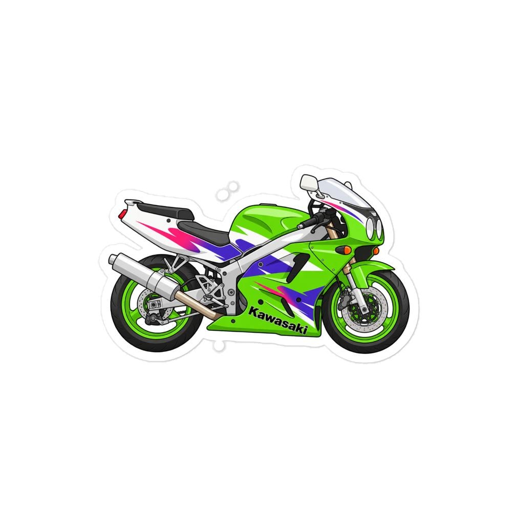 Kawasaki ZXR750 Cartoon Sticker