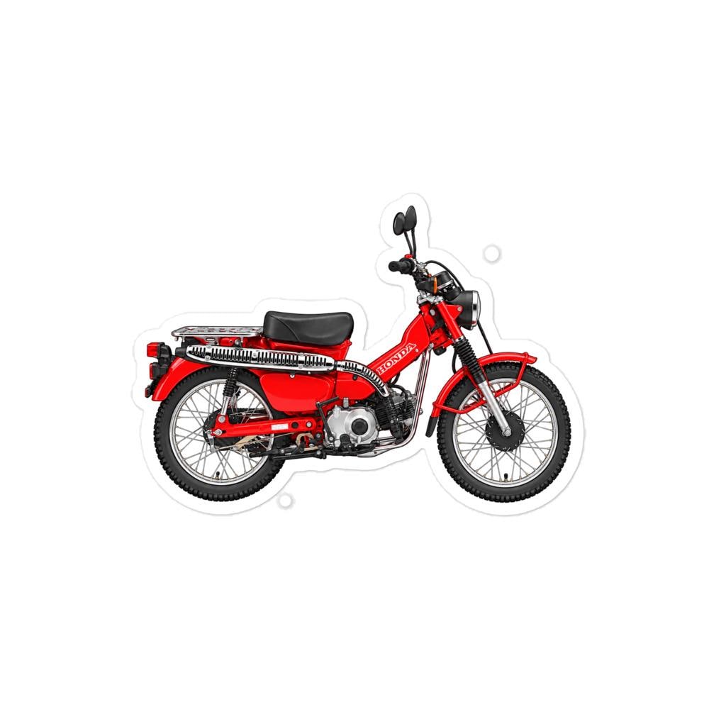 Honda CT110 Motorcycle Sticker (Red)
