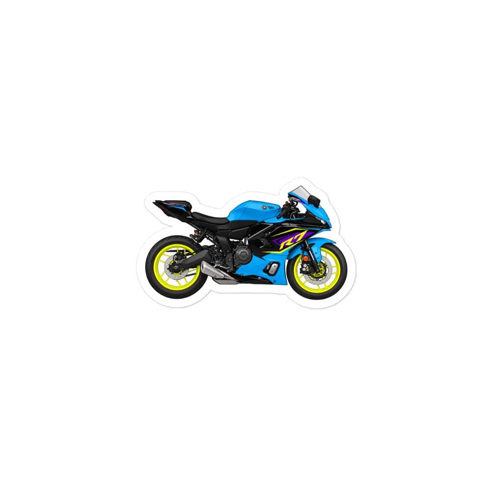 Yamaha R7 Motorcycle Sticker Neon