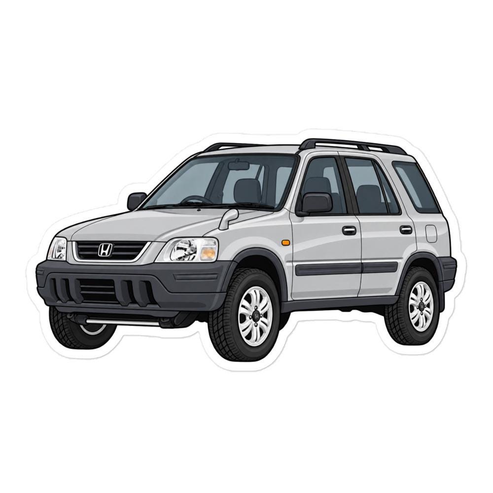 Honda CRV RD1 Sticker (Silver)