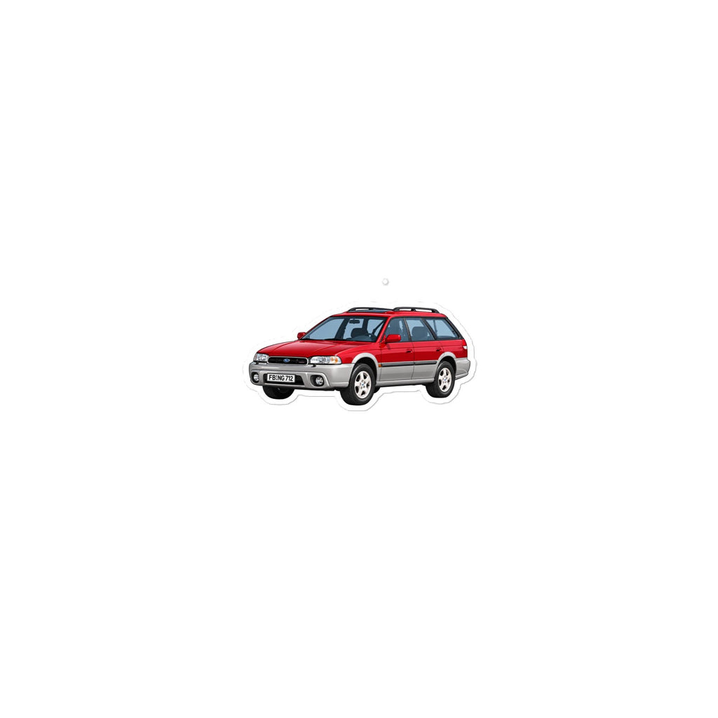 Subaru Outback 97 Sticker (red)
