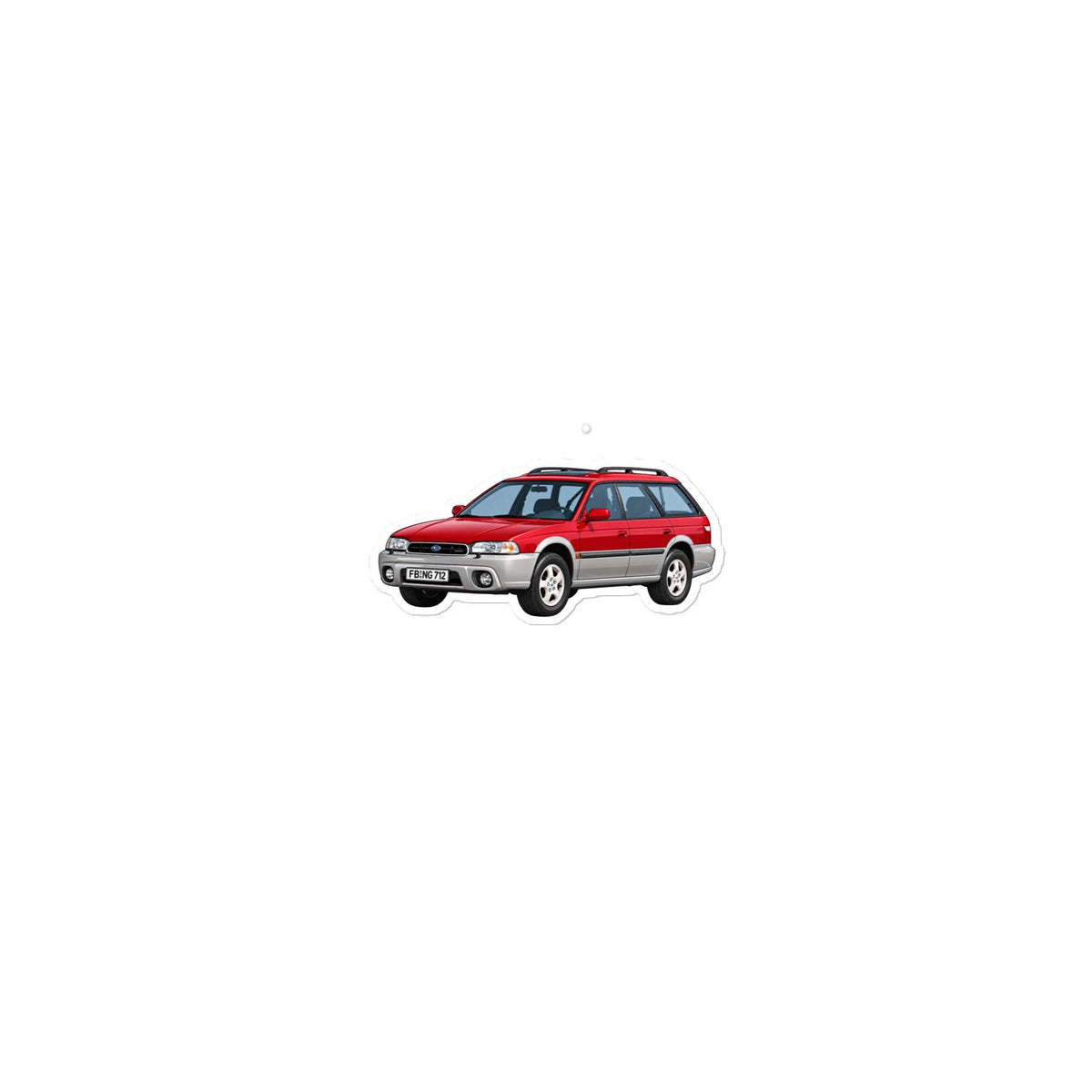 Subaru Outback 97 Sticker (red)