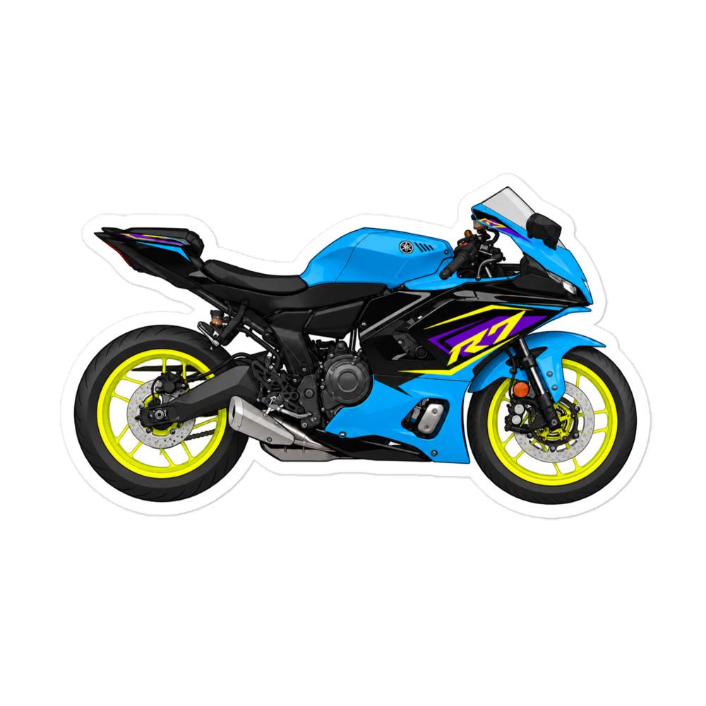 Yamaha R7 Motorcycle Sticker Neon