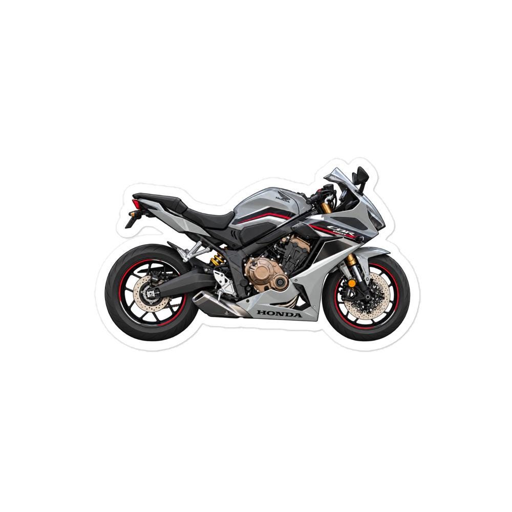 Honda CBR650R Motorcycle Grey Sticker