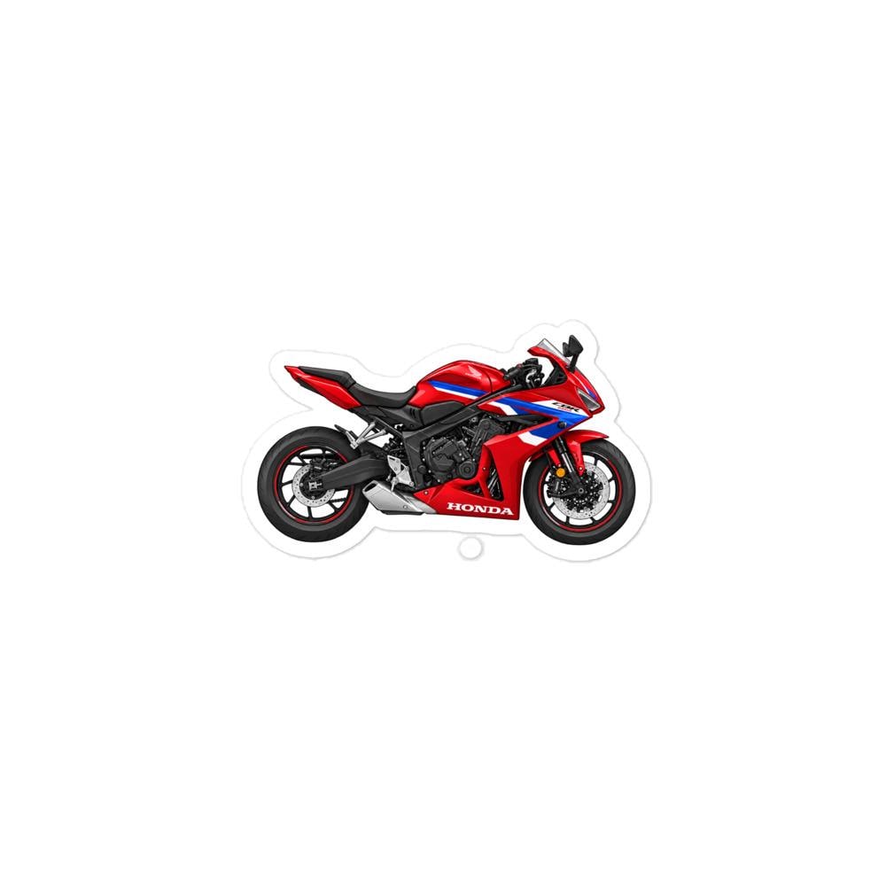 Honda CBR650R Motorcycle Red Sticker