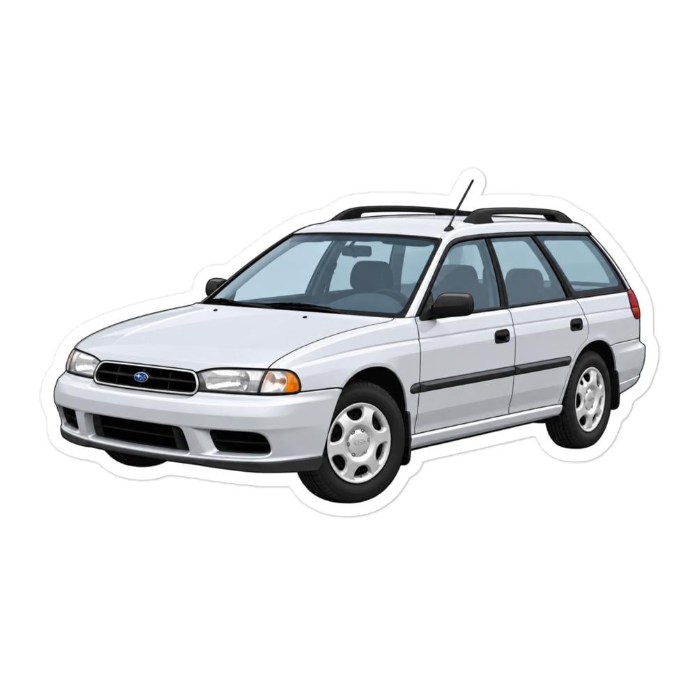 Subaru Legacy 97 Silver (front) Sticker