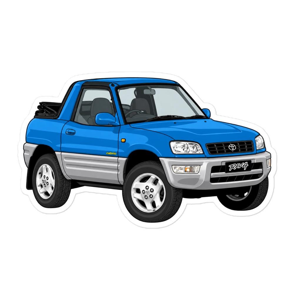 Toyota Rav4 2-Door Cabrio (Light Blue)