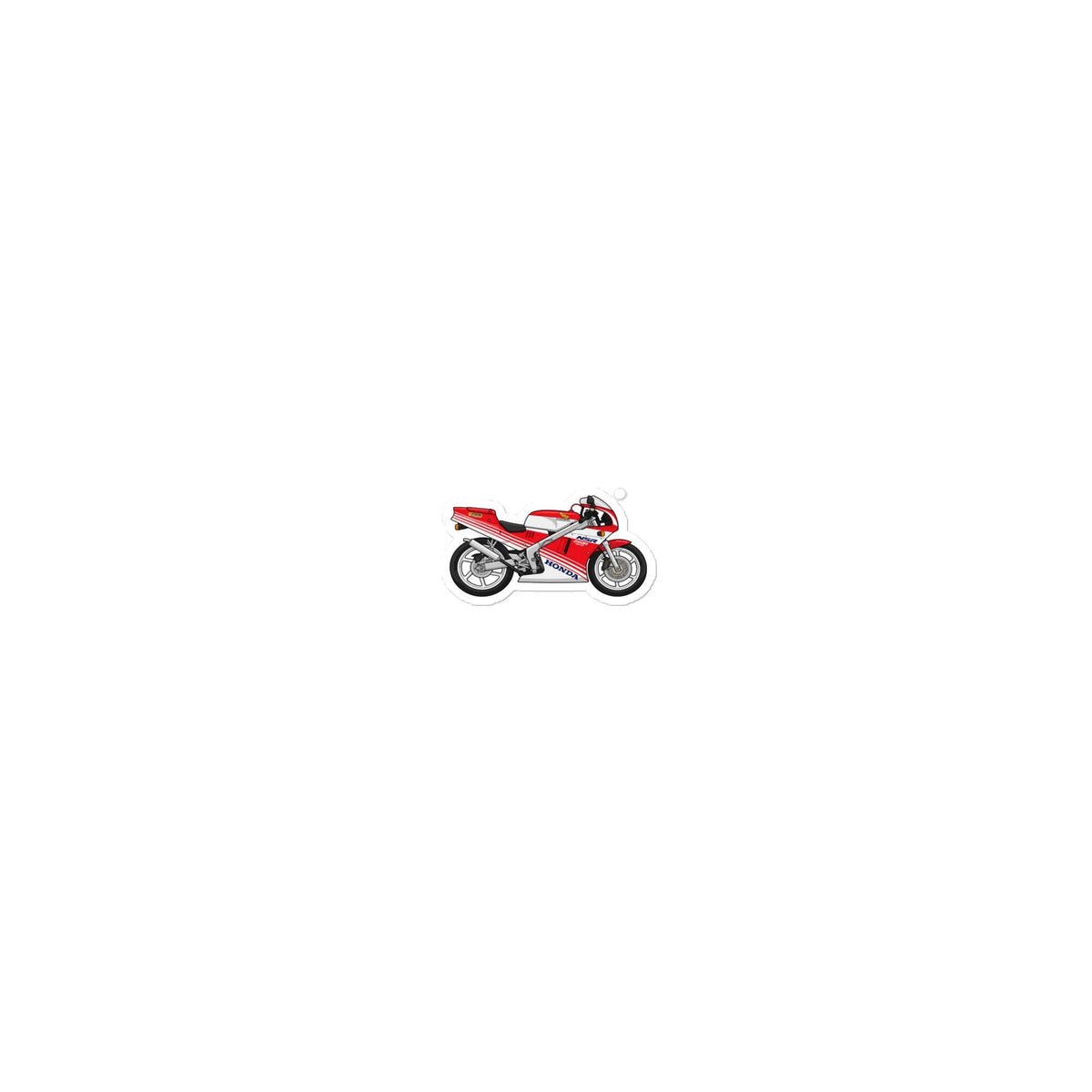 Honda NSR250R Motorcycle Sticker: Red Racing Bike Vinyl Decal